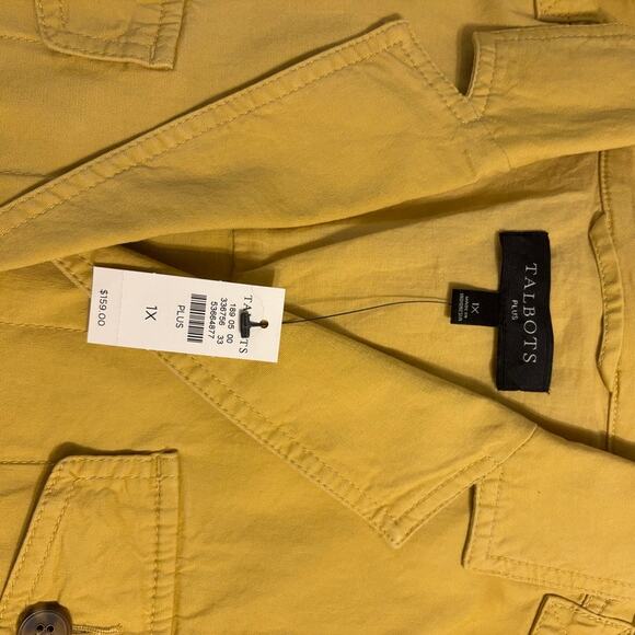 Talbots Mustard Utility Jacket 1X NWT Retails $159 - Picture 10 of 12